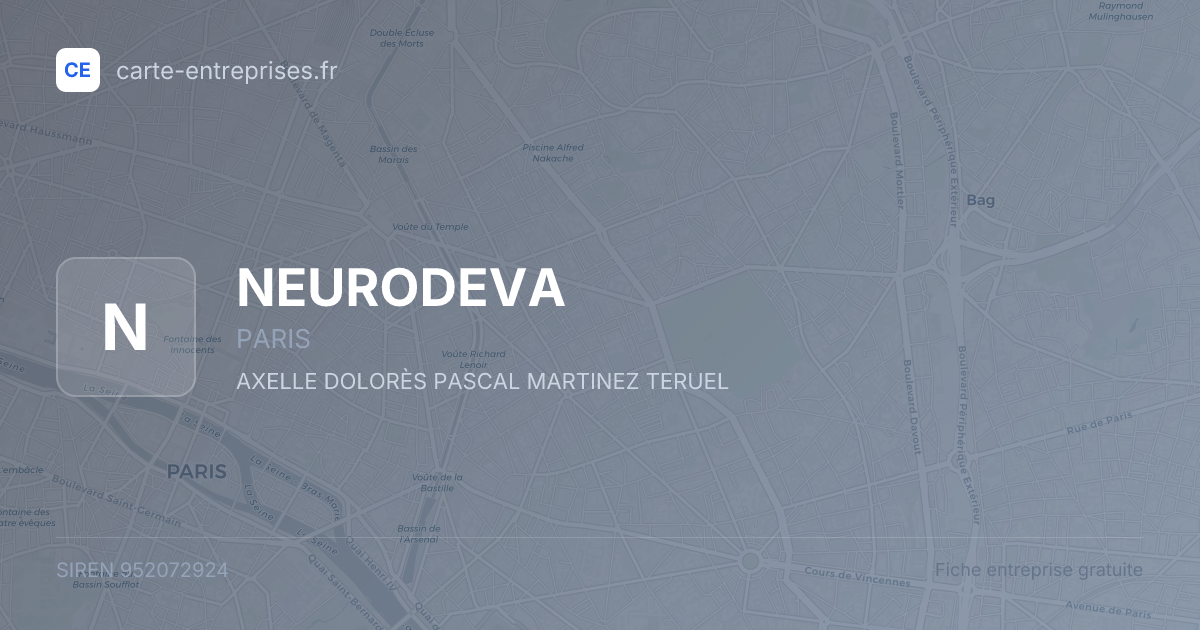 NEURODEVA — 952072924 — fiche entreprise