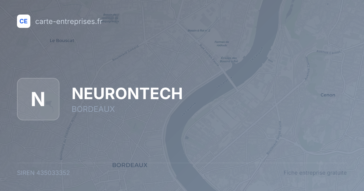 NEURONTECH — 435033352 — fiche entreprise