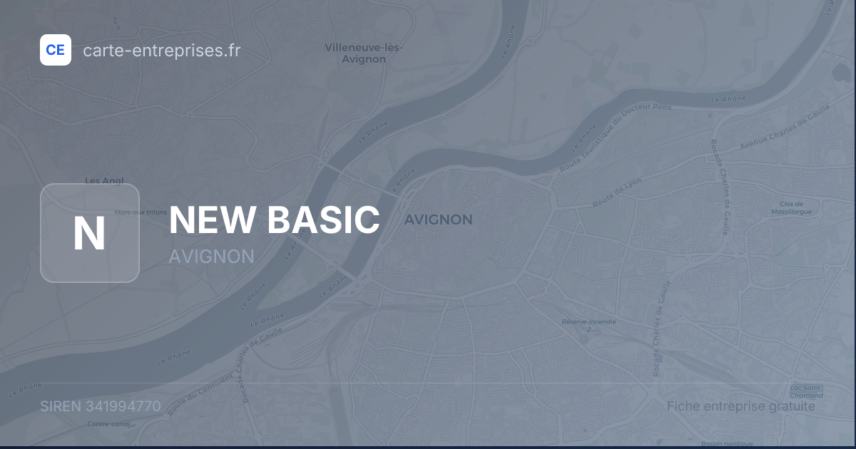 NEW BASIC — 341994770 — fiche entreprise