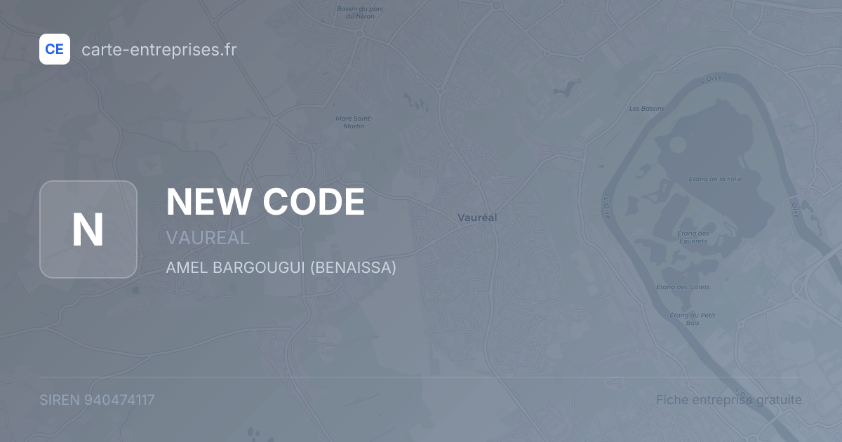 NEW CODE — 940474117 — fiche entreprise