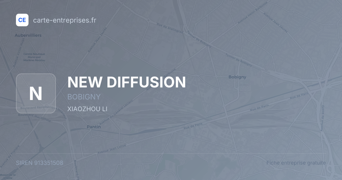 NEW DIFFUSION — 913351508 — fiche entreprise
