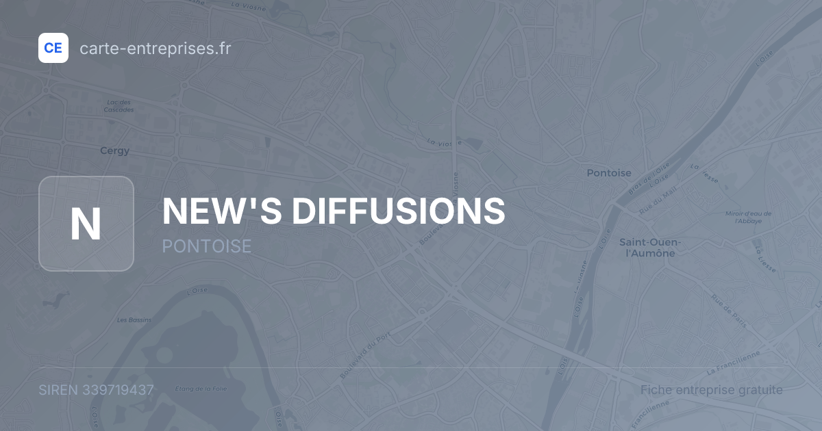 NEW'S DIFFUSIONS — 339719437 — fiche entreprise