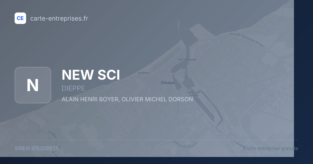 NEW SCI — 815358825 — fiche entreprise