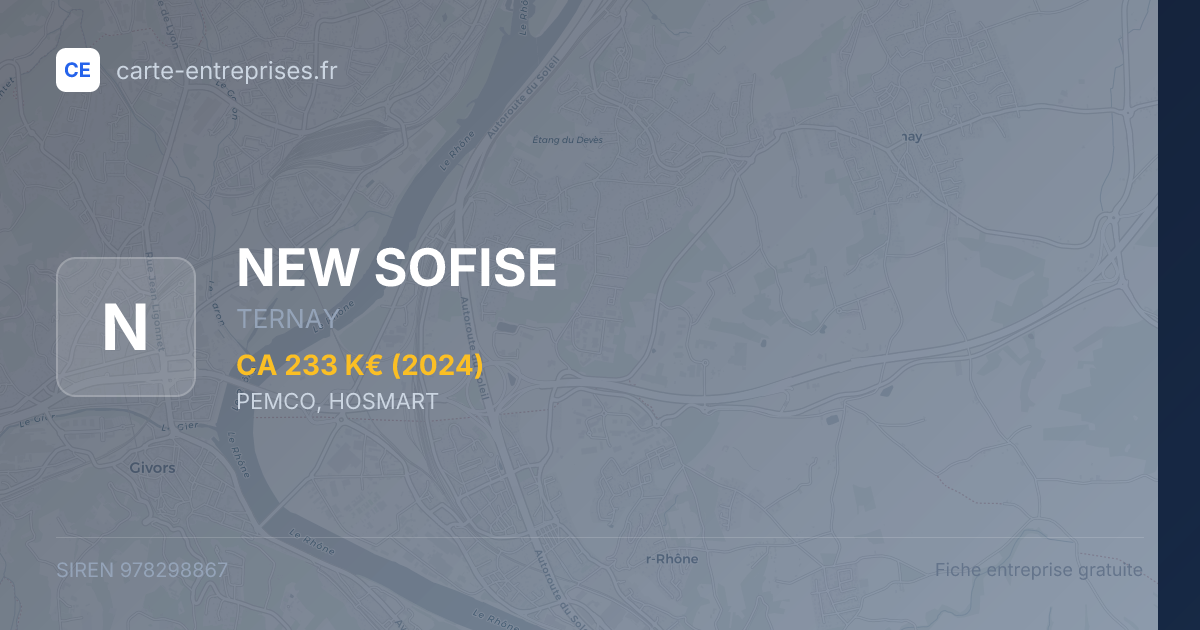 NEW SOFISE — 978298867 — fiche entreprise