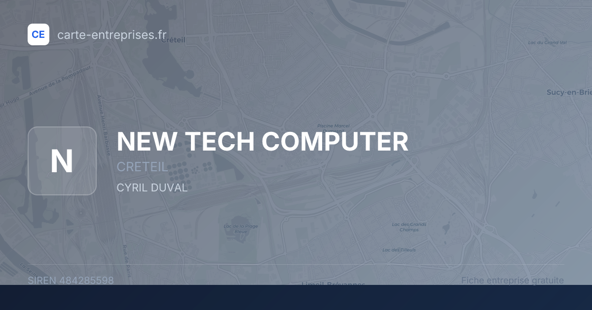 NEW TECH COMPUTER — 484285598 — fiche entreprise