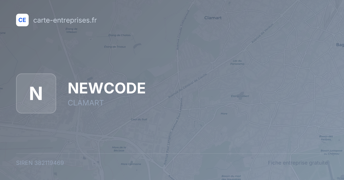 NEWCODE — 382119469 — fiche entreprise