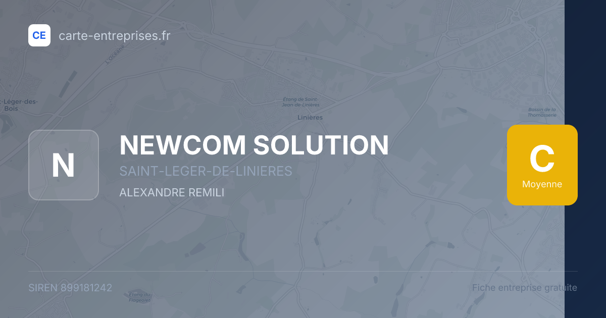 NEWCOM SOLUTION — 899181242 — fiche entreprise