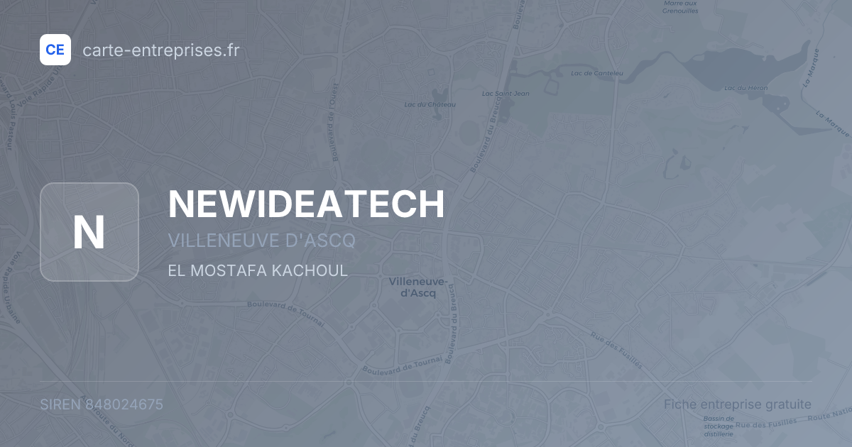 NEWIDEATECH — 848024675 — fiche entreprise