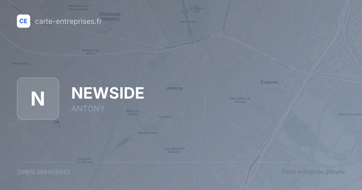 NEWSIDE — 398409342 — fiche entreprise