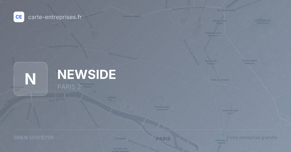 NEWSIDE — 501010706 — fiche entreprise