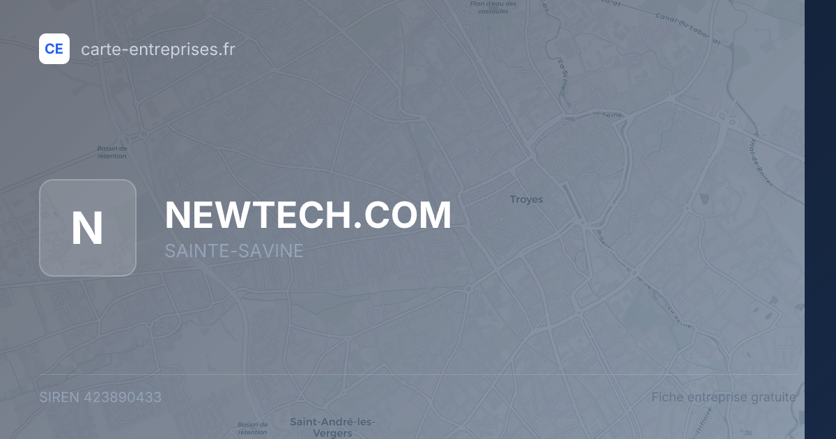 NEWTECH.COM — 423890433 — fiche entreprise