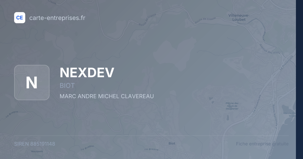 NEXDEV — 885191148 — fiche entreprise