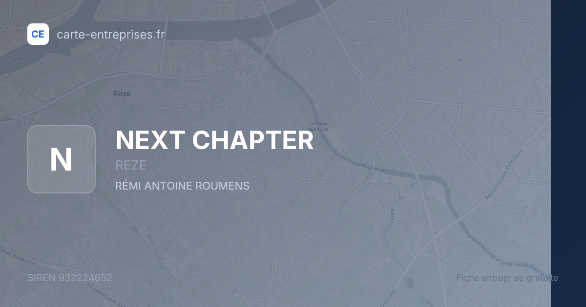 NEXT CHAPTER — 932224652 — fiche entreprise