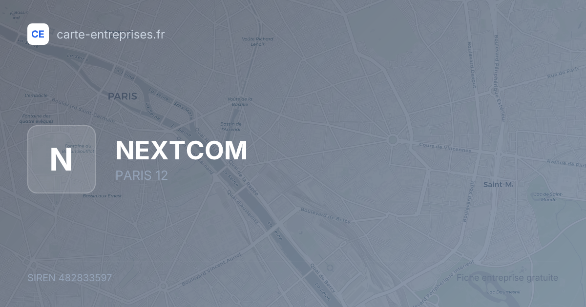 NEXTCOM — 482833597 — fiche entreprise