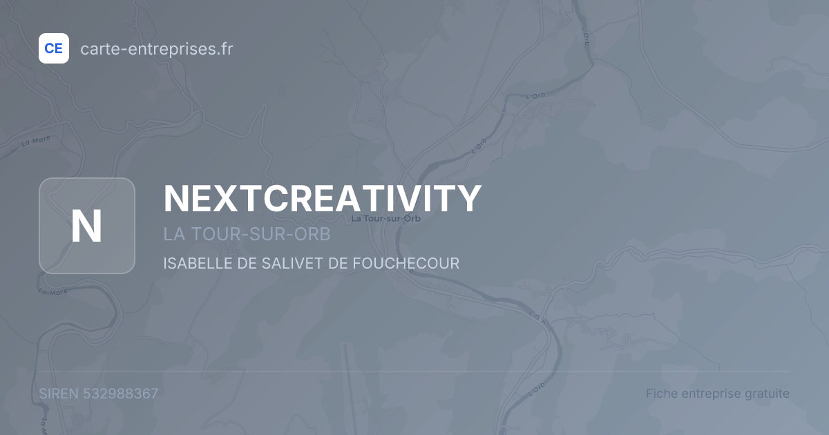 NEXTCREATIVITY — 532988367 — fiche entreprise
