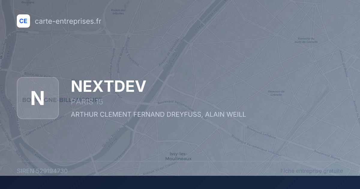 NEXTDEV — 529194730 — fiche entreprise