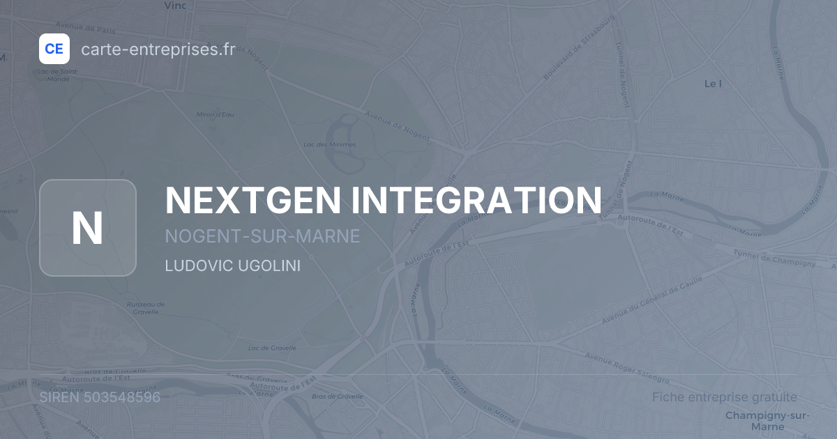NEXTGEN INTEGRATION — 503548596 — fiche entreprise