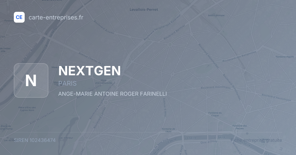 NEXTGEN — 102436474 — fiche entreprise