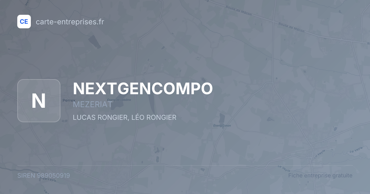 NEXTGENCOMPO — 989050919 — fiche entreprise