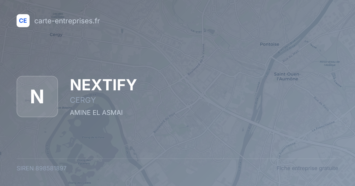 NEXTIFY — 898581897 — fiche entreprise
