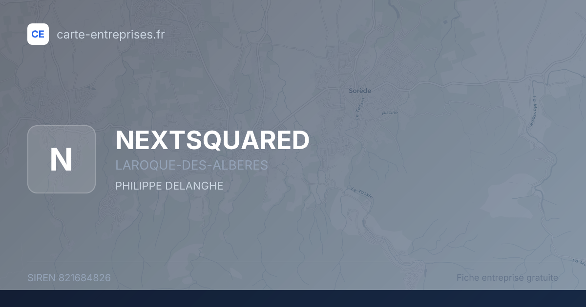 NEXTSQUARED — 821684826 — fiche entreprise