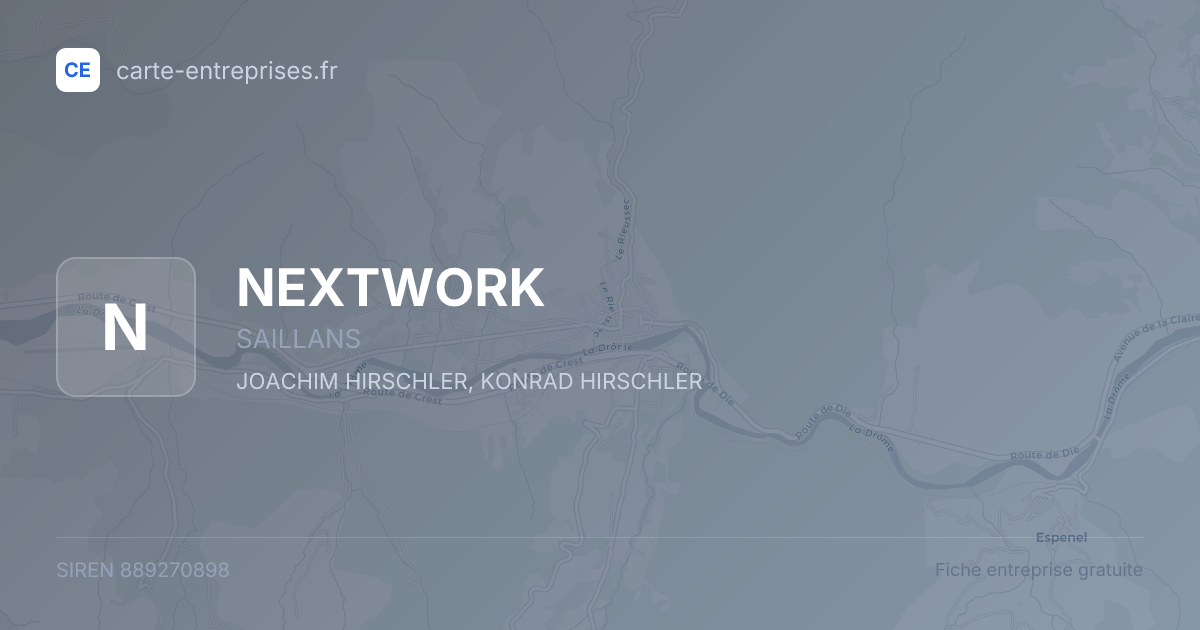 NEXTWORK — 889270898 — fiche entreprise