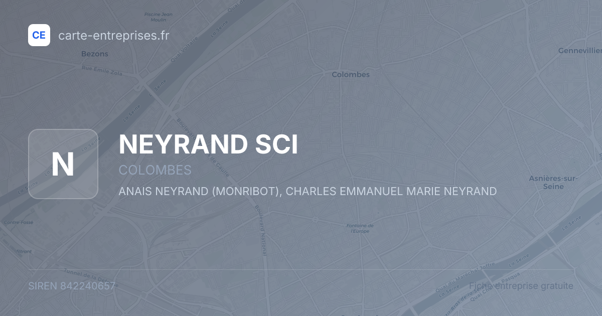 NEYRAND SCI — 842240657 — fiche entreprise