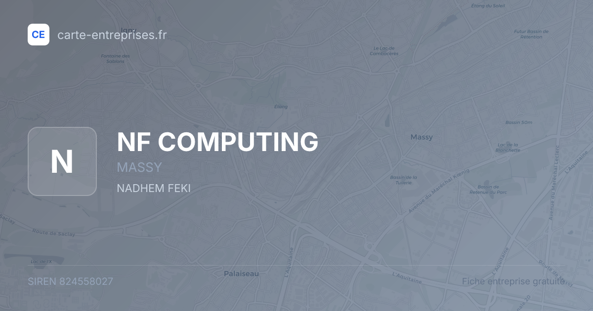 NF COMPUTING — 824558027 — fiche entreprise