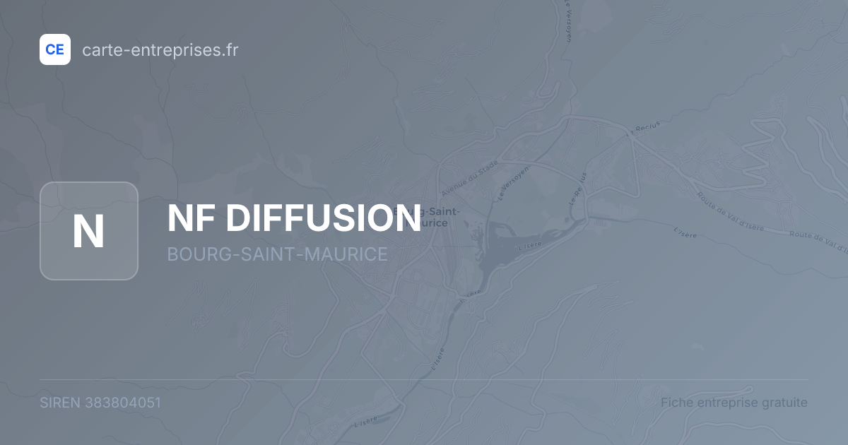 NF DIFFUSION — 383804051 — fiche entreprise