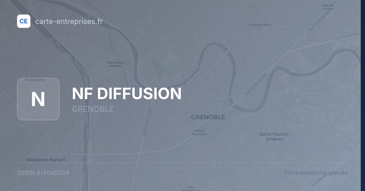 NF DIFFUSION — 414040204 — fiche entreprise