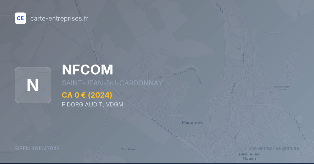 NFCOM — 401047048 — fiche entreprise