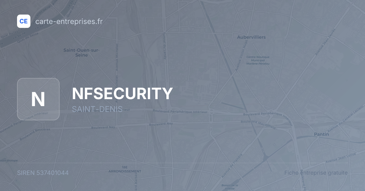 NFSECURITY — 537401044 — fiche entreprise