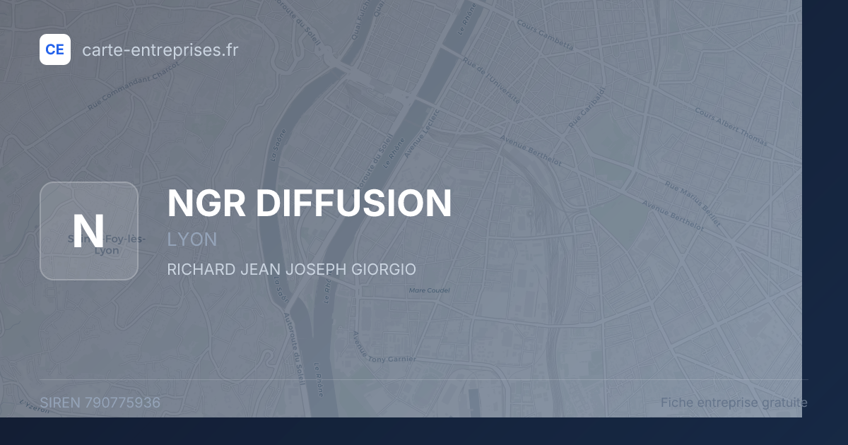 NGR DIFFUSION — 790775936 — fiche entreprise