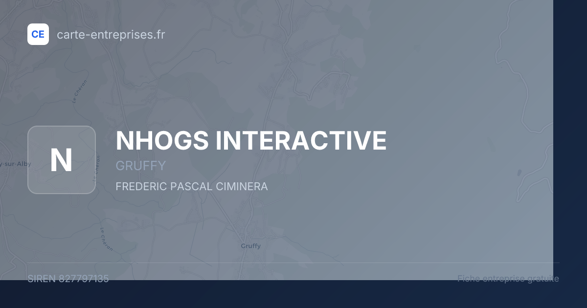 NHOGS INTERACTIVE — 827797135 — fiche entreprise
