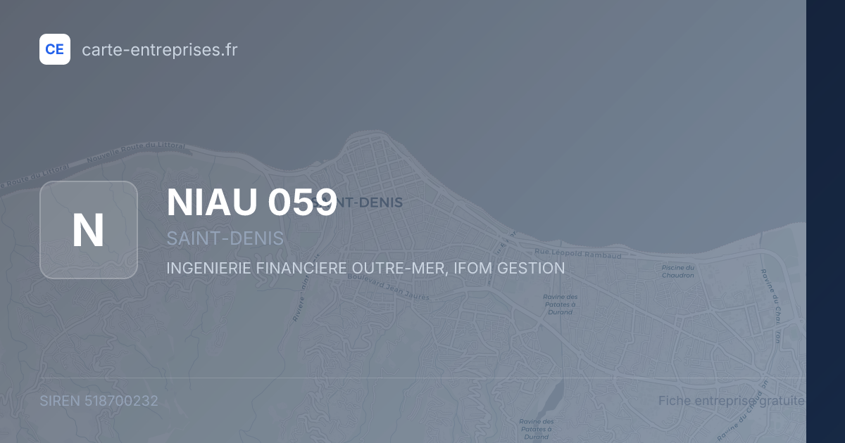 NIAU 059 — 518700232 — fiche entreprise