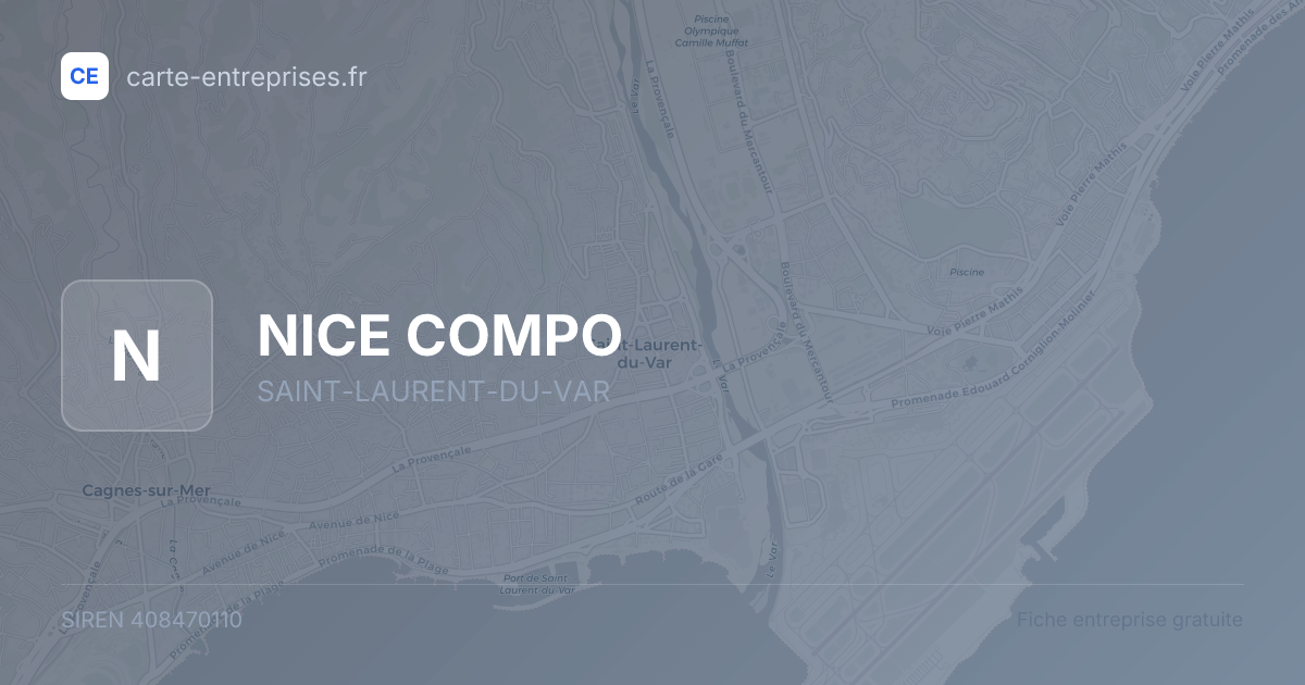 NICE COMPO — 408470110 — fiche entreprise