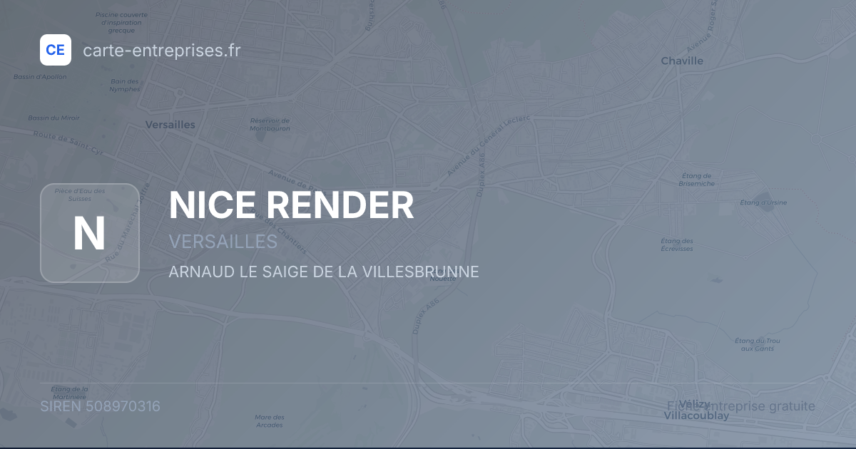 NICE RENDER — 508970316 — fiche entreprise