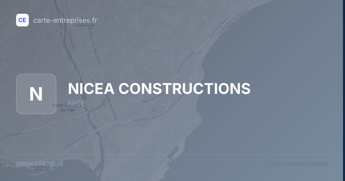 NICEA CONSTRUCTIONS — 494111826 — fiche entreprise