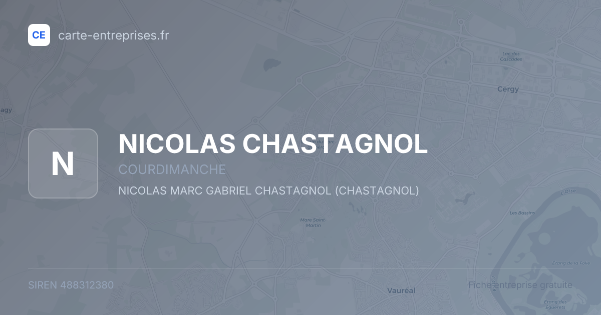 NICOLAS CHASTAGNOL — 488312380 — fiche entreprise