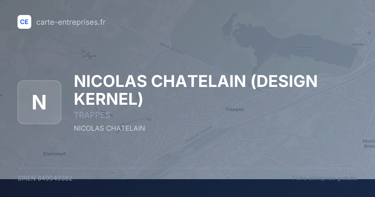NICOLAS CHATELAIN (DESIGN KERNEL) — 849049382 — fiche entreprise