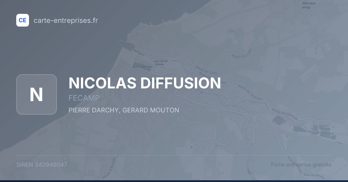 NICOLAS DIFFUSION — 342949047 — fiche entreprise