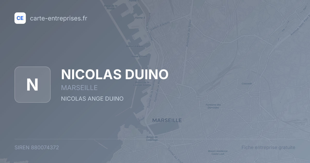 NICOLAS DUINO — 880074372 — fiche entreprise