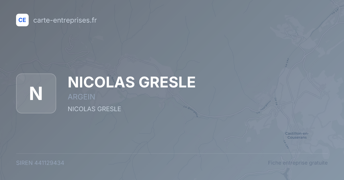 NICOLAS GRESLE — 441129434 — fiche entreprise