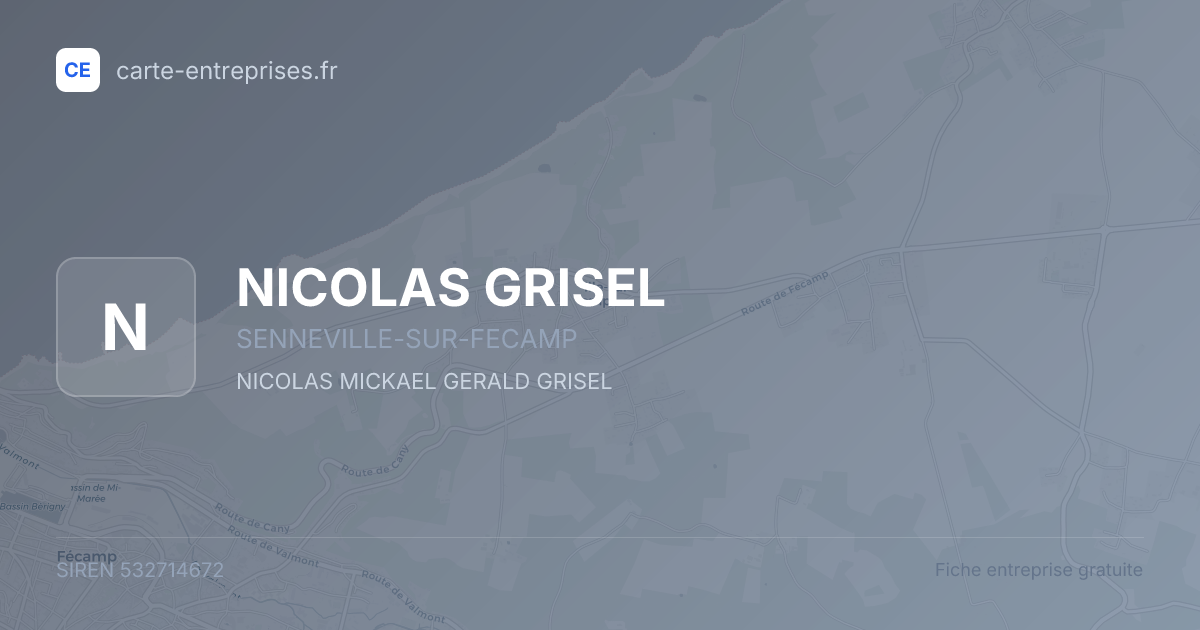 NICOLAS GRISEL — 532714672 — fiche entreprise