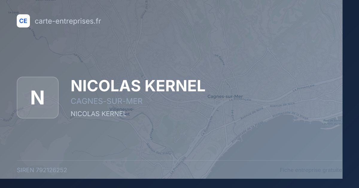 NICOLAS KERNEL — 792126252 — fiche entreprise