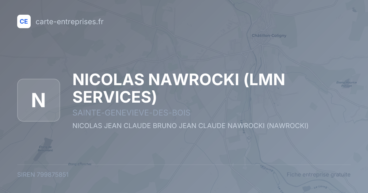NICOLAS NAWROCKI (LMN SERVICES) — 799875851 — fiche entreprise