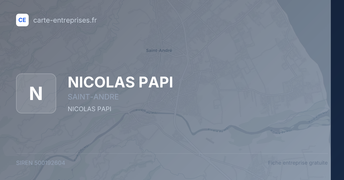 NICOLAS PAPI — 500192604 — fiche entreprise