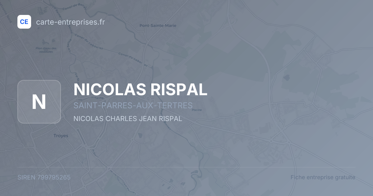 NICOLAS RISPAL — 799795265 — fiche entreprise