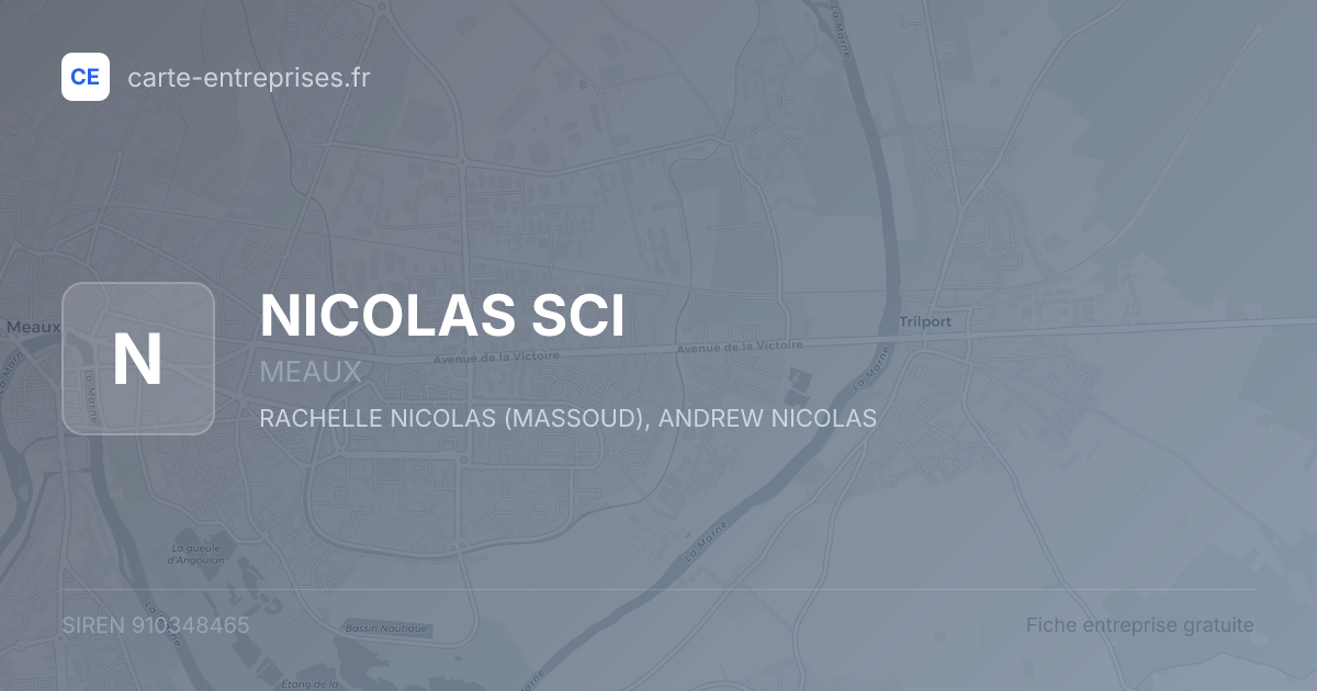 NICOLAS SCI — 910348465 — fiche entreprise