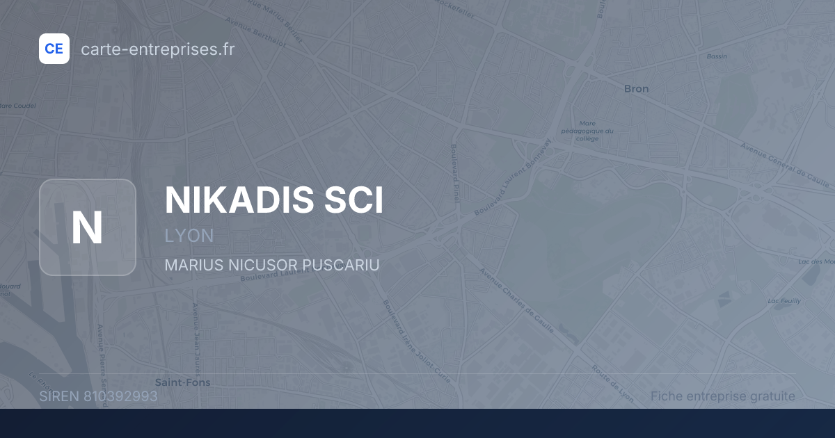NIKADIS SCI — 810392993 — fiche entreprise